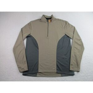 Pearl Izumi 1/4 Zip Long Sleeve‎ Pullover Shirt Mens Medium Stretch Cycling Top